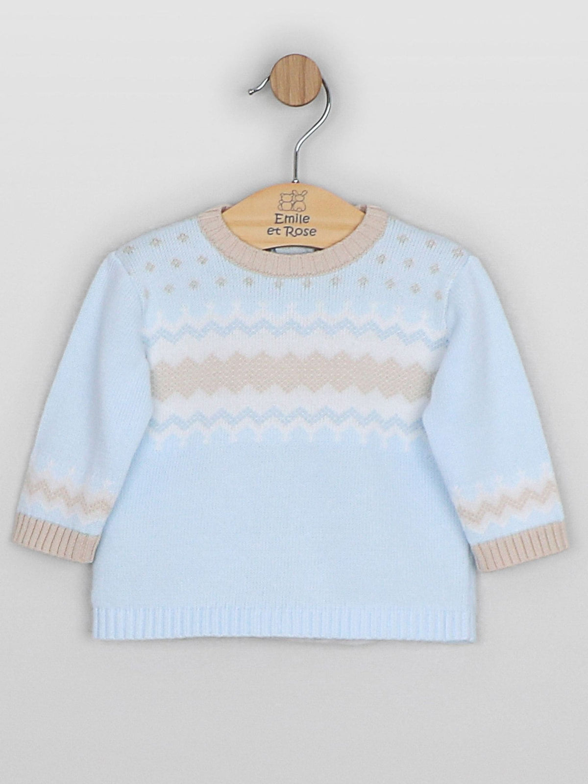 Dsiney Kidz - Emile Et Rose Blue Martin - Jumper With Fairisle Design & Soft Cotton Trousers image 3