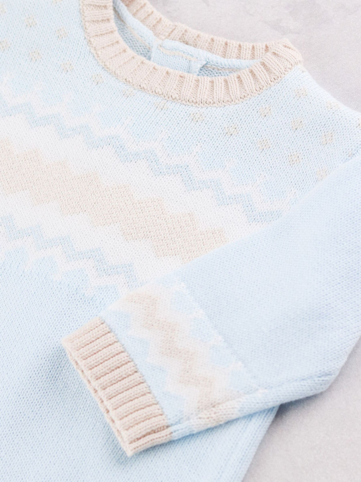 Dsiney Kidz - Emile Et Rose Blue Martin - Jumper With Fairisle Design & Soft Cotton Trousers image 6