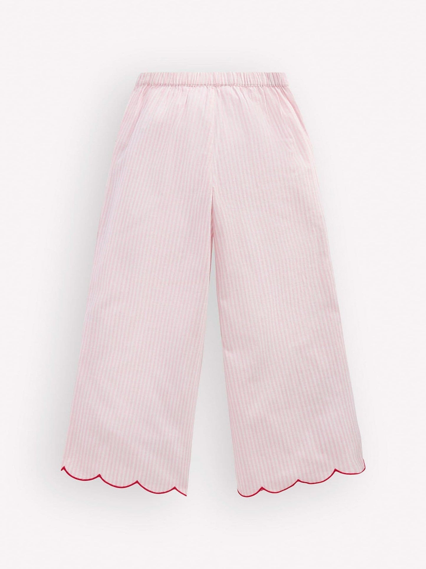 Boden Cream Scallop Hem Trousers image 2