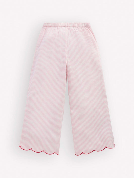 Boden Cream Scallop Hem Trousers image 2
