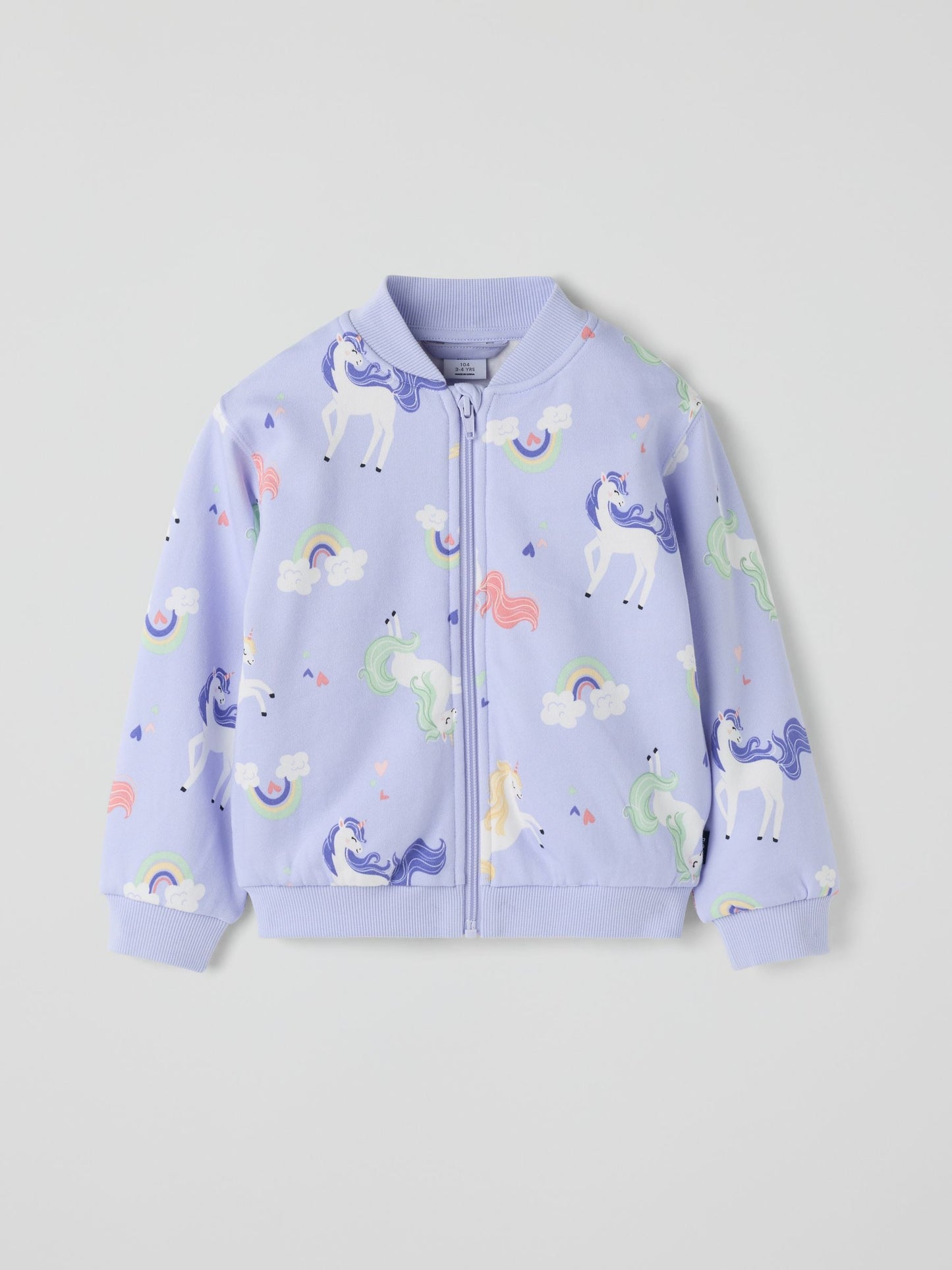 Dsiney Kidz - Polarn O. Pyret Purple Long Sleeve Unicorn Top image 1