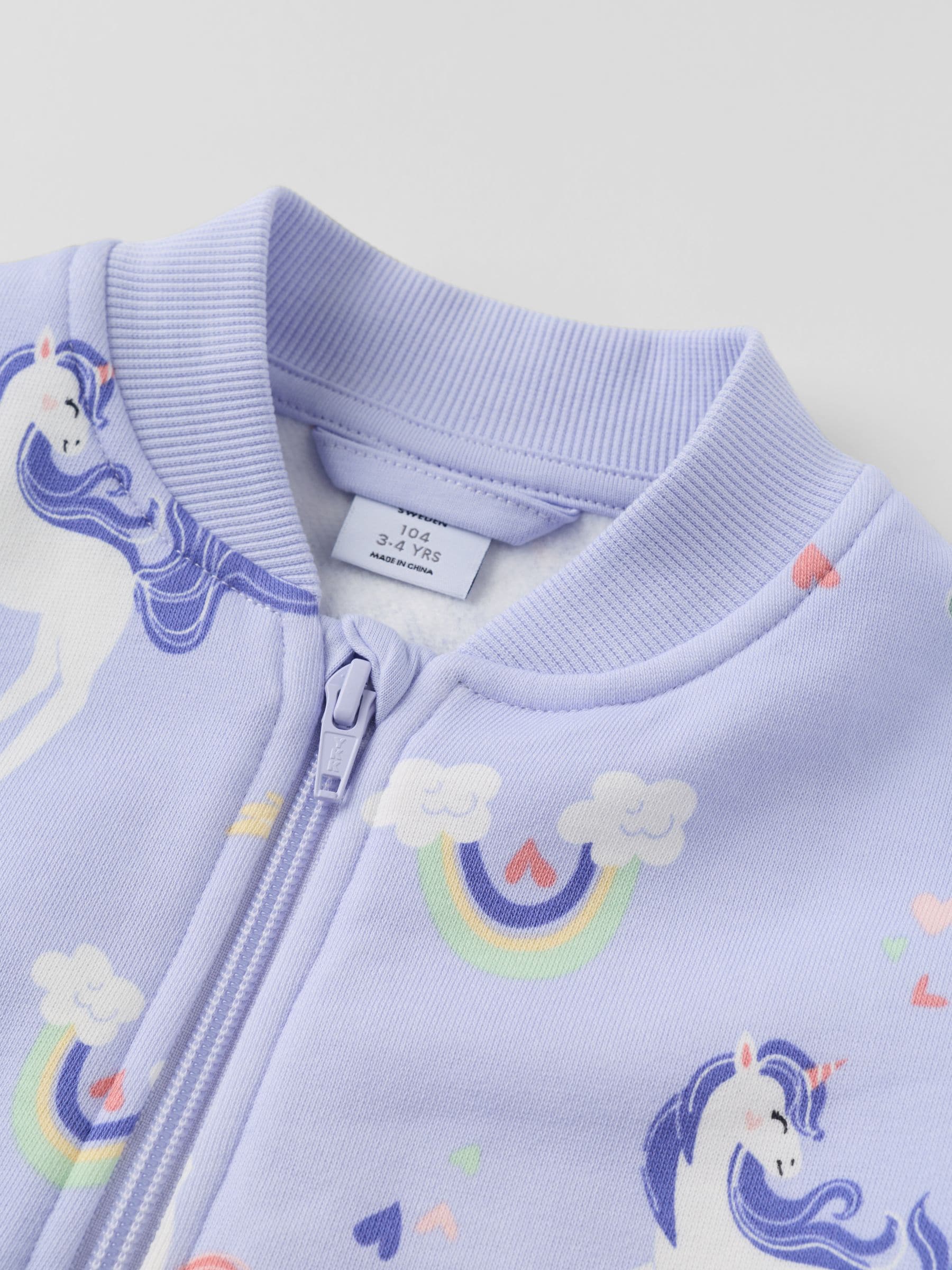 Dsiney Kidz - Polarn O. Pyret Purple Long Sleeve Unicorn Top image 2