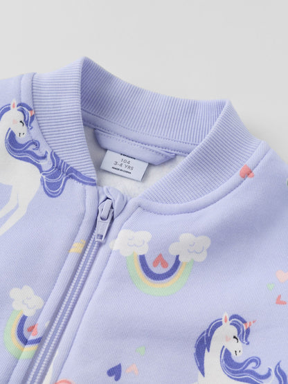 Dsiney Kidz - Polarn O. Pyret Purple Long Sleeve Unicorn Top image 2