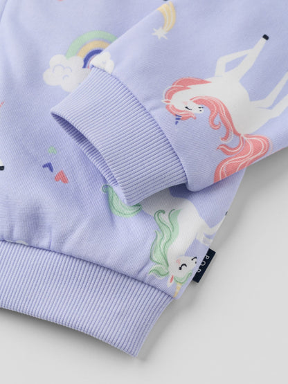 Dsiney Kidz - Polarn O. Pyret Purple Long Sleeve Unicorn Top image 3