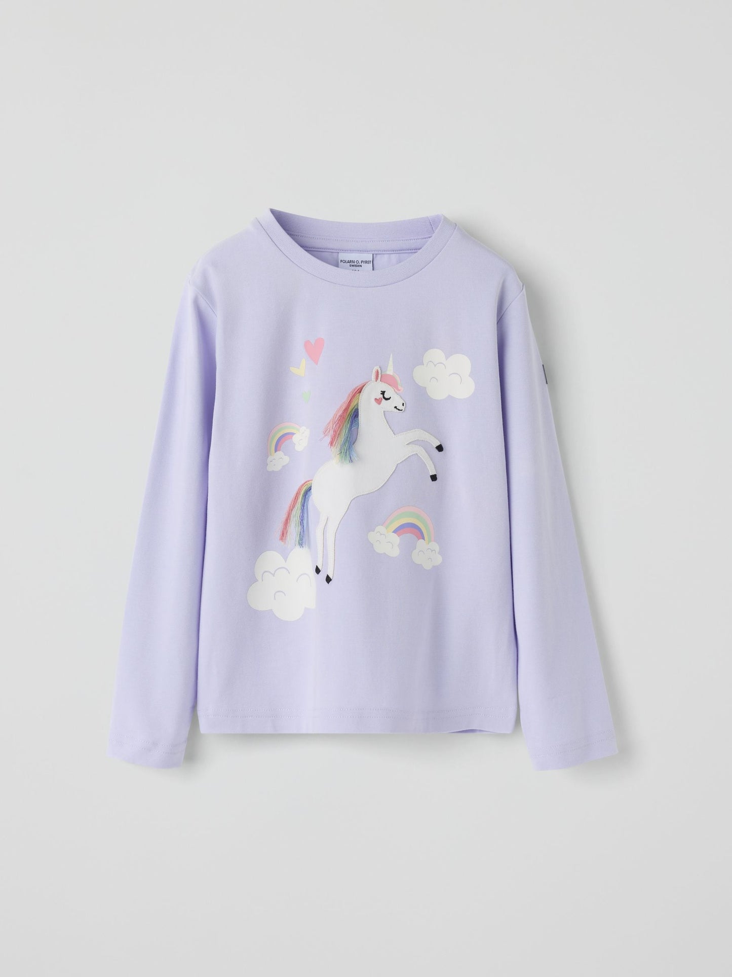 Dsiney Kidz - Polarn O. Pyret Purple Long Sleeve Unicorn Top image 1