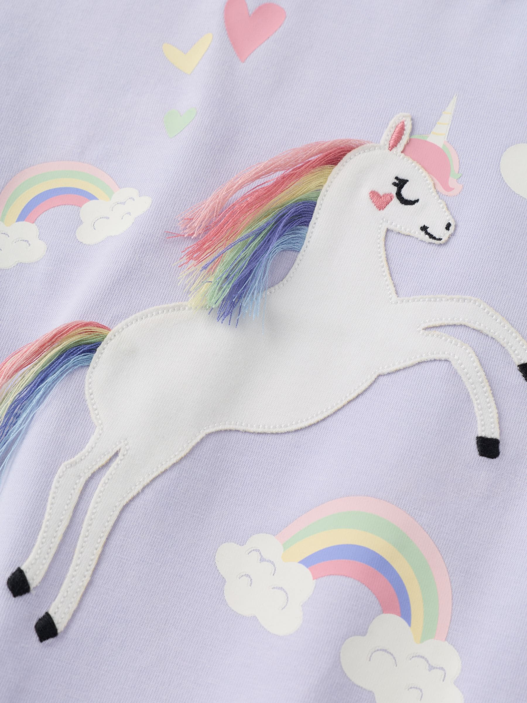 Dsiney Kidz - Polarn O. Pyret Purple Long Sleeve Unicorn Top image 2