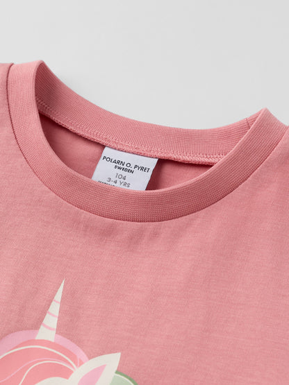 Dsiney Kidz - Polarn O. Pyret Pink Printed T-Shirt image 2