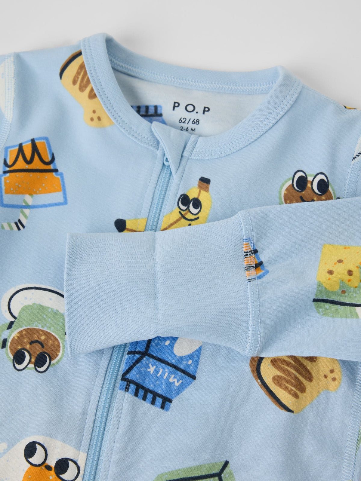 Polarn O. Pyret Blue Overall Breakfast Pyjamas - image 2
