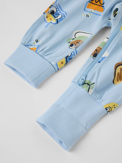 Polarn O. Pyret Blue Overall Breakfast Pyjamas - image 3