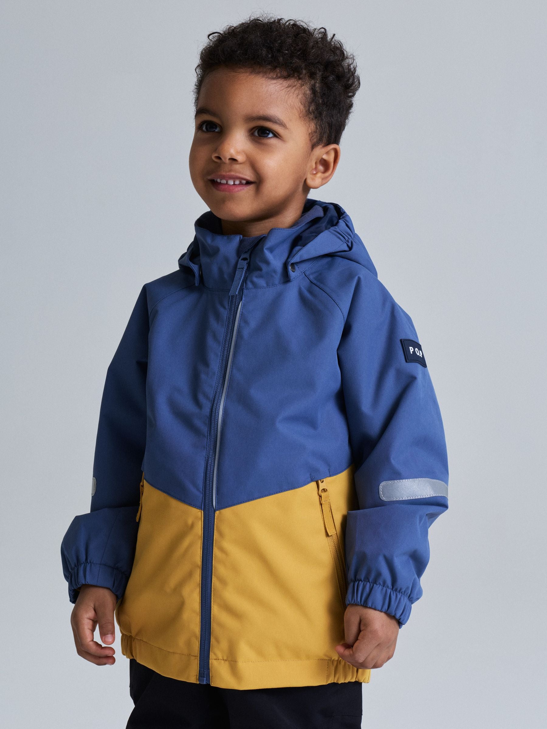 Dsiney Kidz - Polarn O. Pyret Blue Waterproof Shell Jacket Hazy image 1
