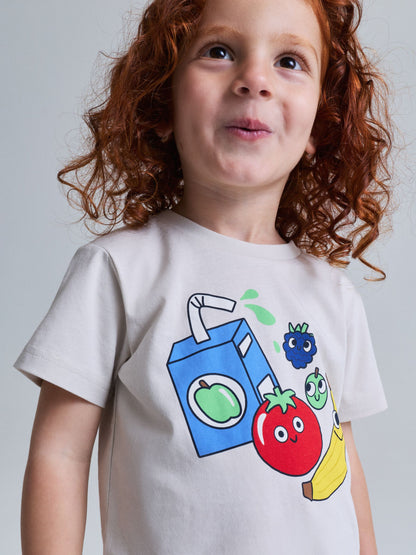 Dsiney Kidz - Polarn O. Pyret Natural Printed T-Shirt image 1