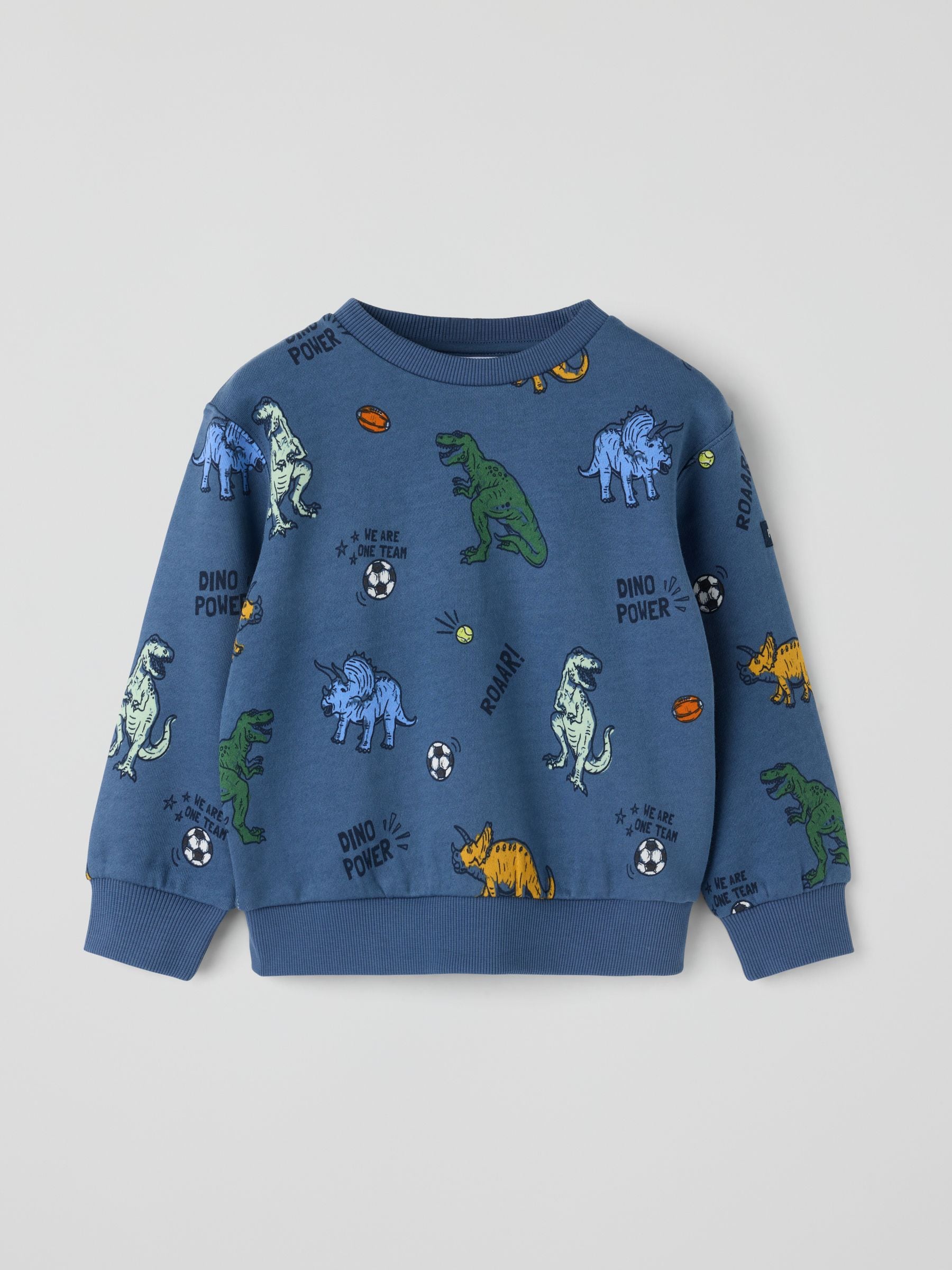 Dsiney Kidz - Polarn O. Pyret Blue Dinosaurs Sweatshirt image 1