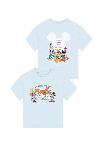 Dsiney Kidz - Character Blue Disney Mickey Minnie Mouse & Friends T-Shirt image 1