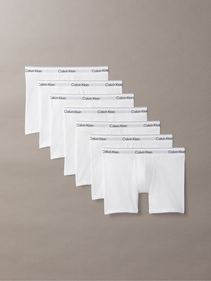 Dsiney Kidz - Calvin Klein White Boxer Briefs - Icon Cotton Stretch 7 Pack image 1