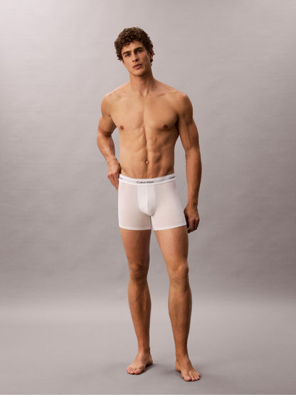 Dsiney Kidz - Calvin Klein White Boxer Briefs - Icon Cotton Stretch 7 Pack image 3