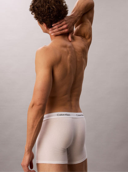 Dsiney Kidz - Calvin Klein White Boxer Briefs - Icon Cotton Stretch 7 Pack image 4
