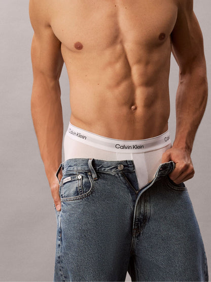 Dsiney Kidz - Calvin Klein White Boxer Briefs - Icon Cotton Stretch 7 Pack image 6