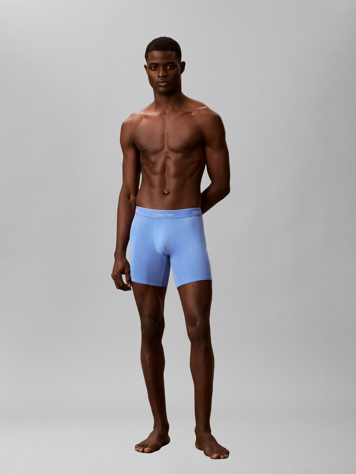 Dsiney Kidz - Calvin Klein Blue Multicolour Boxer Briefs - Icon Cotton Stretch 7 Pack image 2