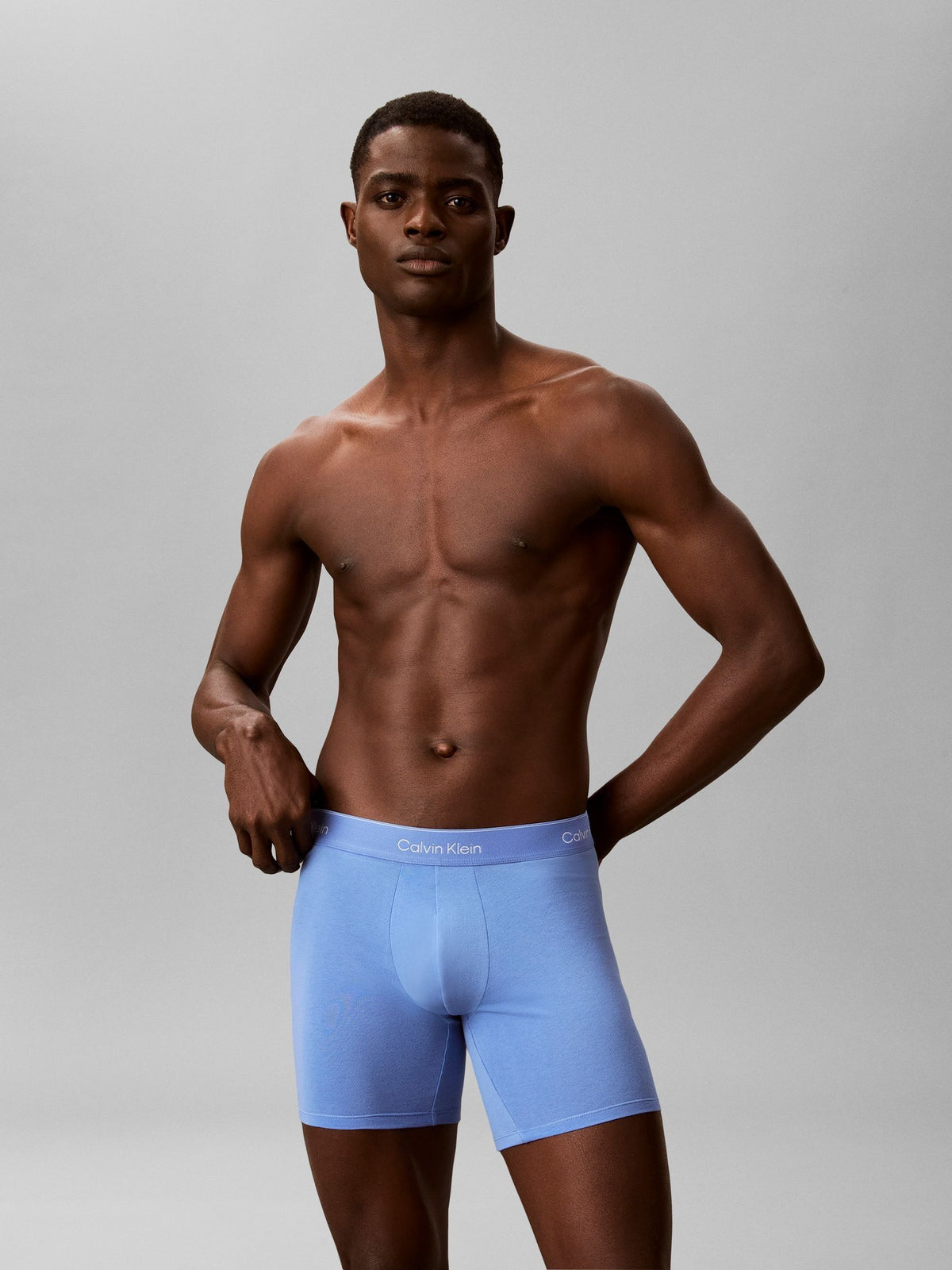 Dsiney Kidz - Calvin Klein Blue Multicolour Boxer Briefs - Icon Cotton Stretch 7 Pack image 3