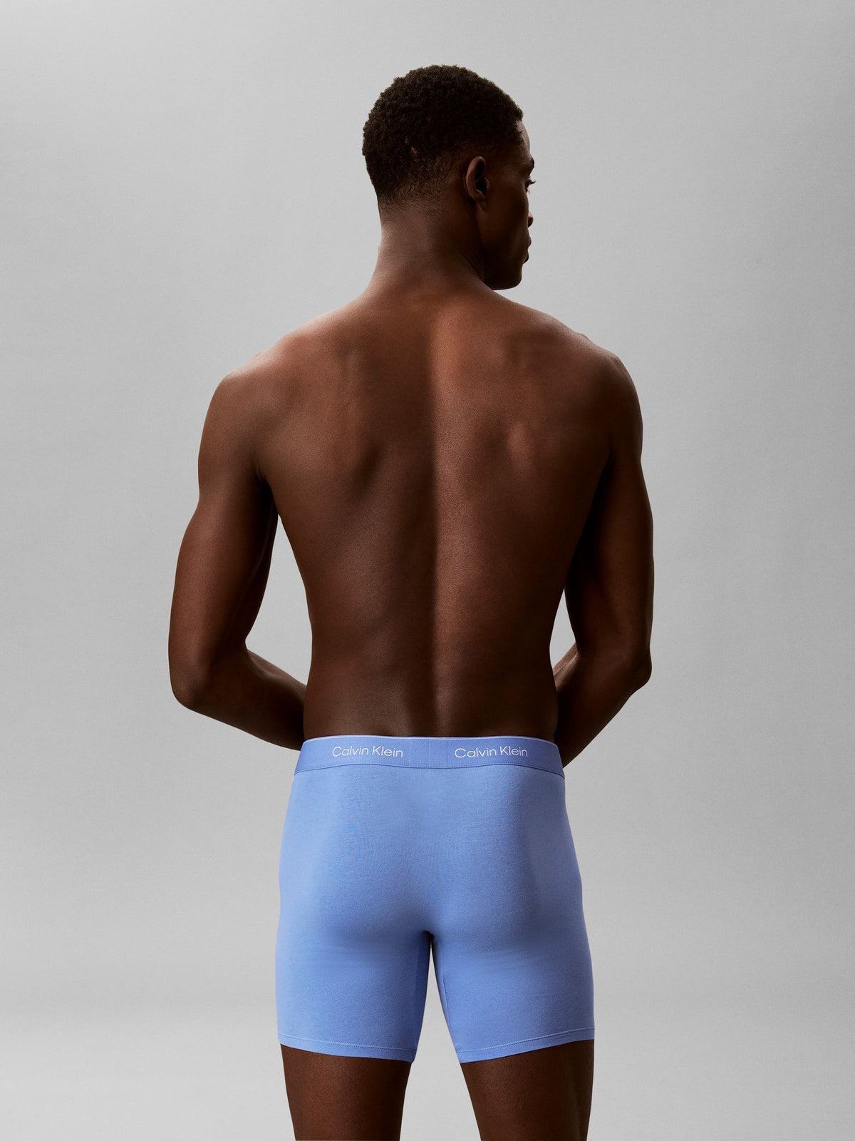 Dsiney Kidz - Calvin Klein Blue Multicolour Boxer Briefs - Icon Cotton Stretch 7 Pack image 4