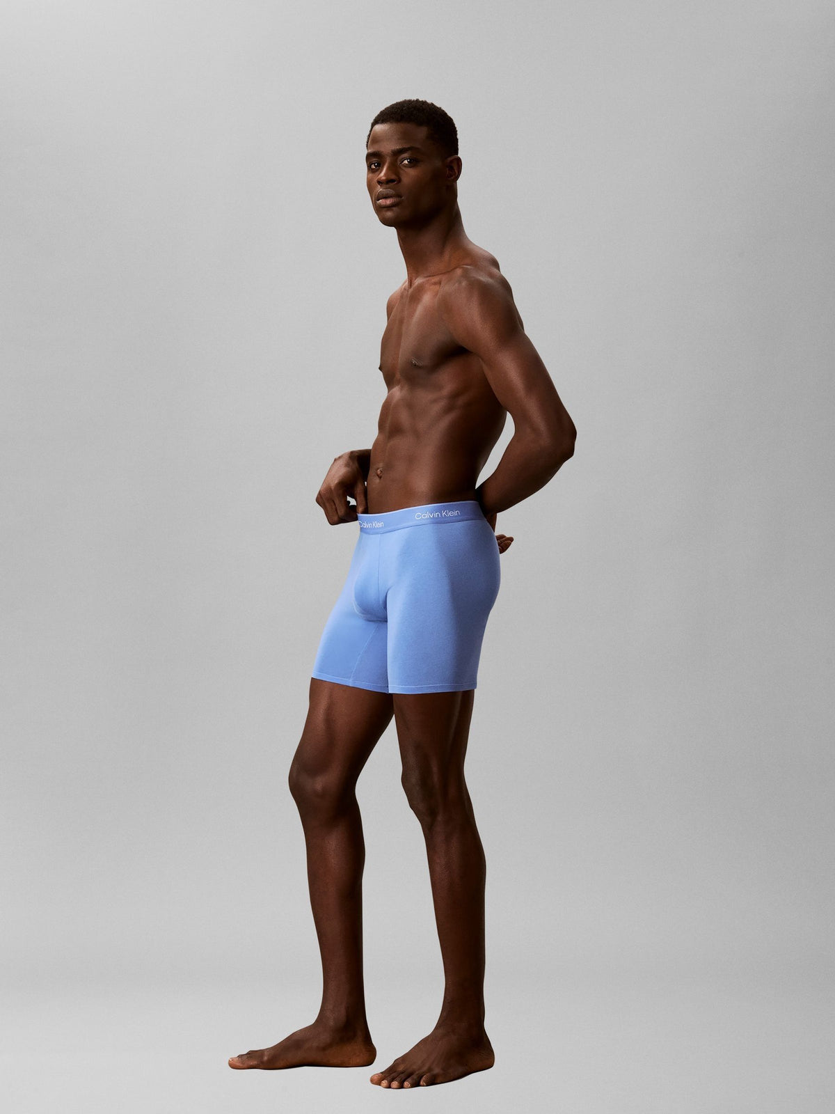 Dsiney Kidz - Calvin Klein Blue Multicolour Boxer Briefs - Icon Cotton Stretch 7 Pack image 5