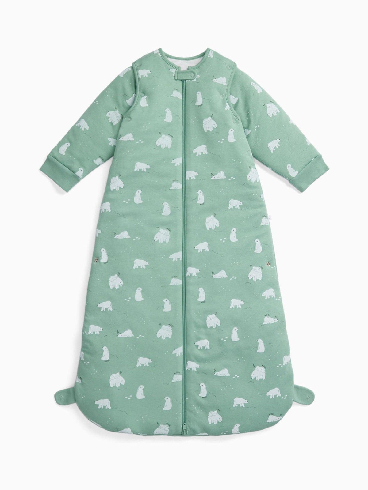MORI Green Polar Bear Long Sleeve Front Opening Sleeping Bag 2.5 TOG - image 6