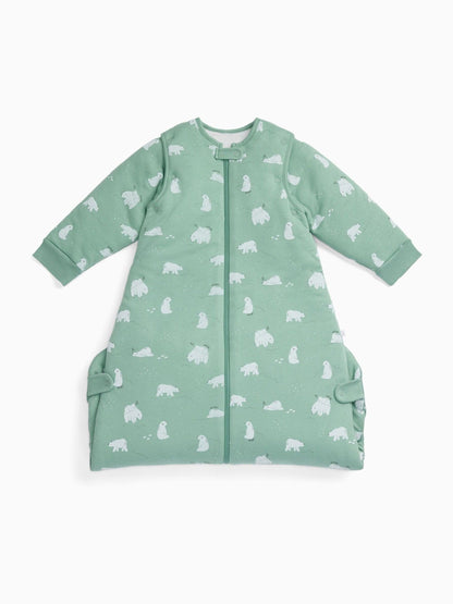 MORI Green Polar Bear Long Sleeve Front Opening Sleeping Bag 2.5 TOG - image 8