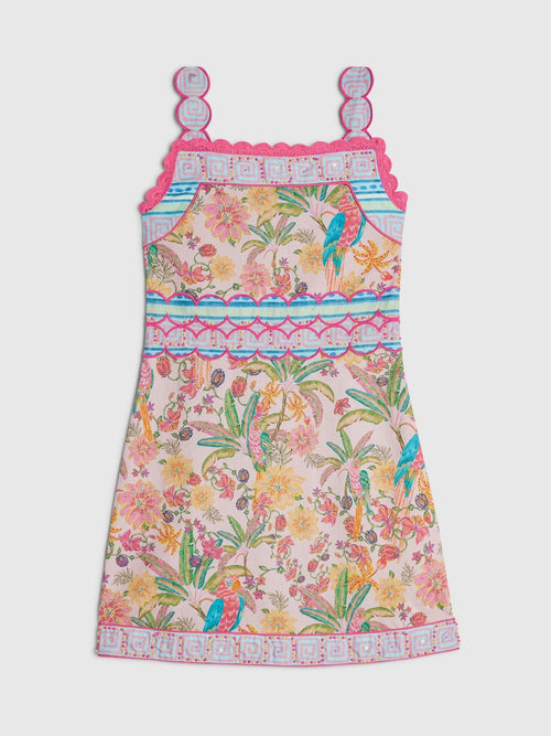 Dsiney Kidz - River Island Pink Beaded Parrot Dress image 1