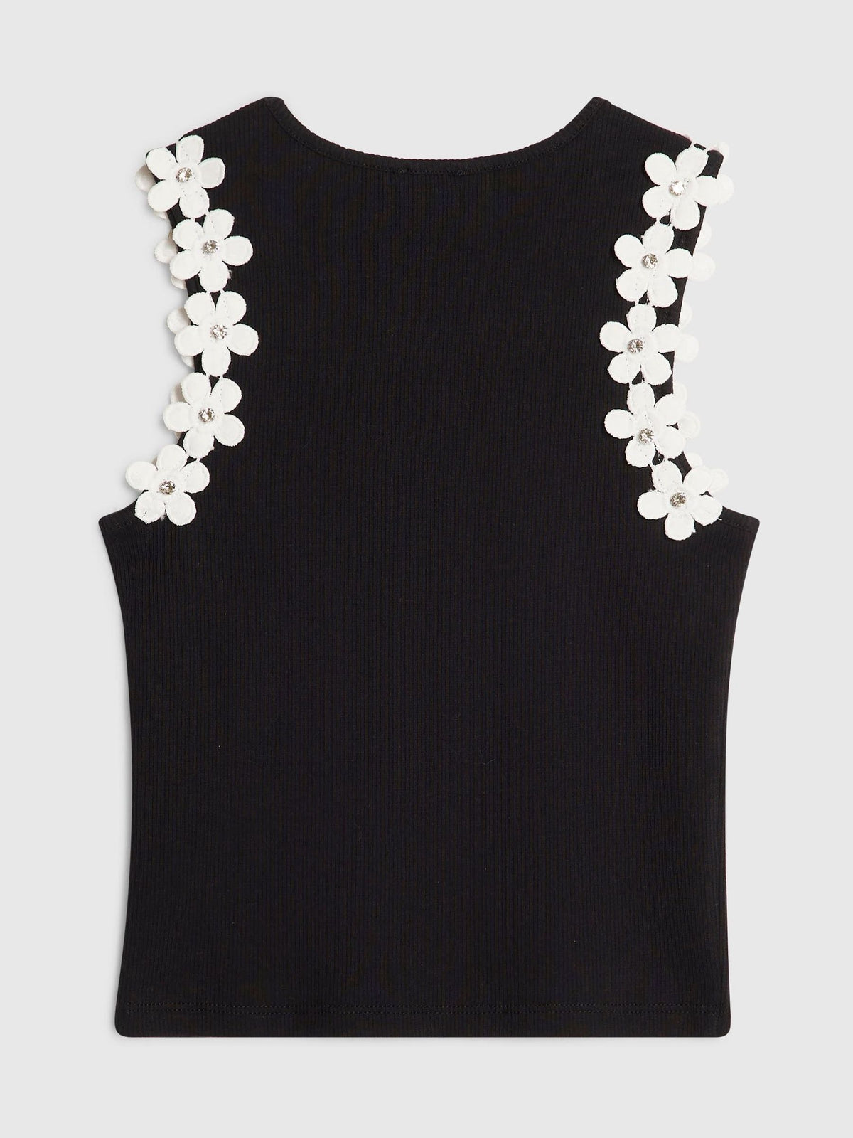 Dsiney Kidz - River Island White Flower Trim Tank Top image 2