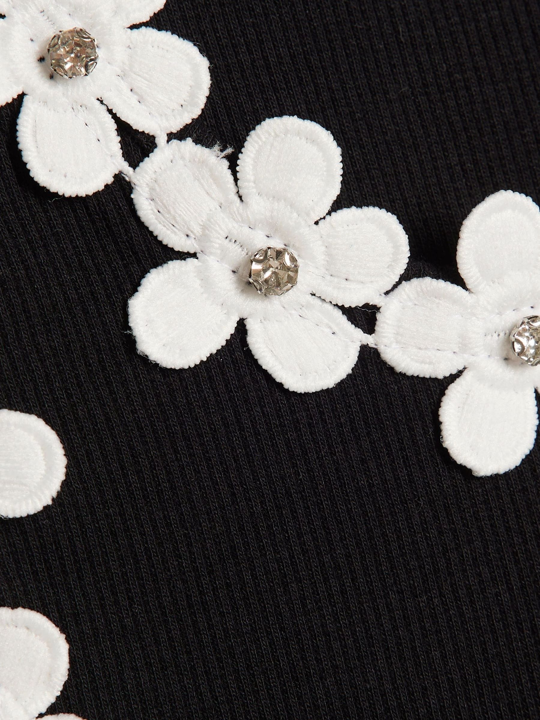 Dsiney Kidz - River Island White Flower Trim Tank Top image 3