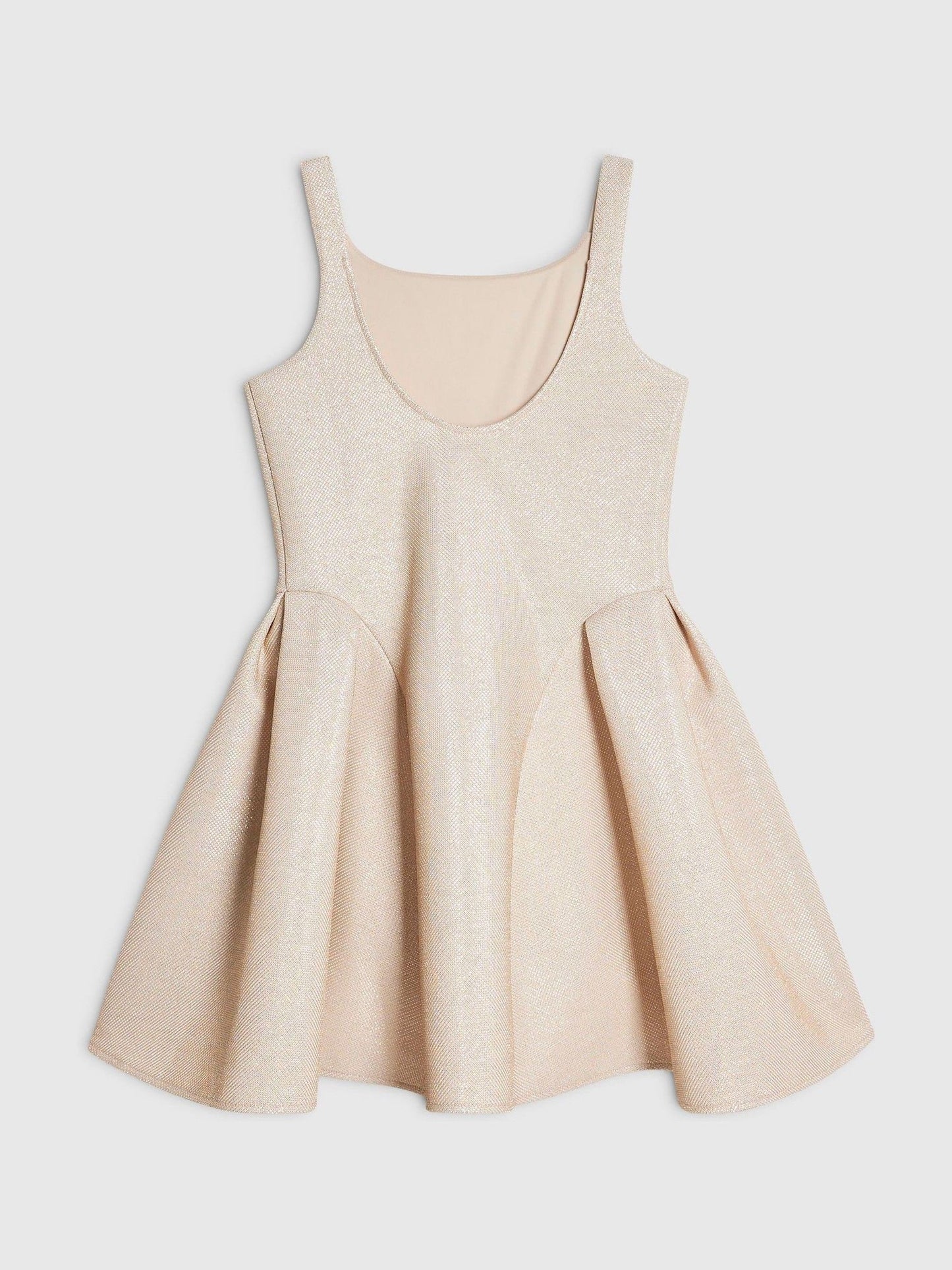 Dsiney Kidz - River Island Brown Glitter Bow Scuba Dress image 1