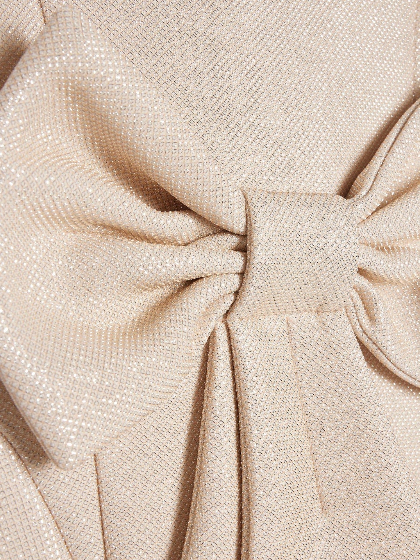 Dsiney Kidz - River Island Brown Glitter Bow Scuba Dress image 3