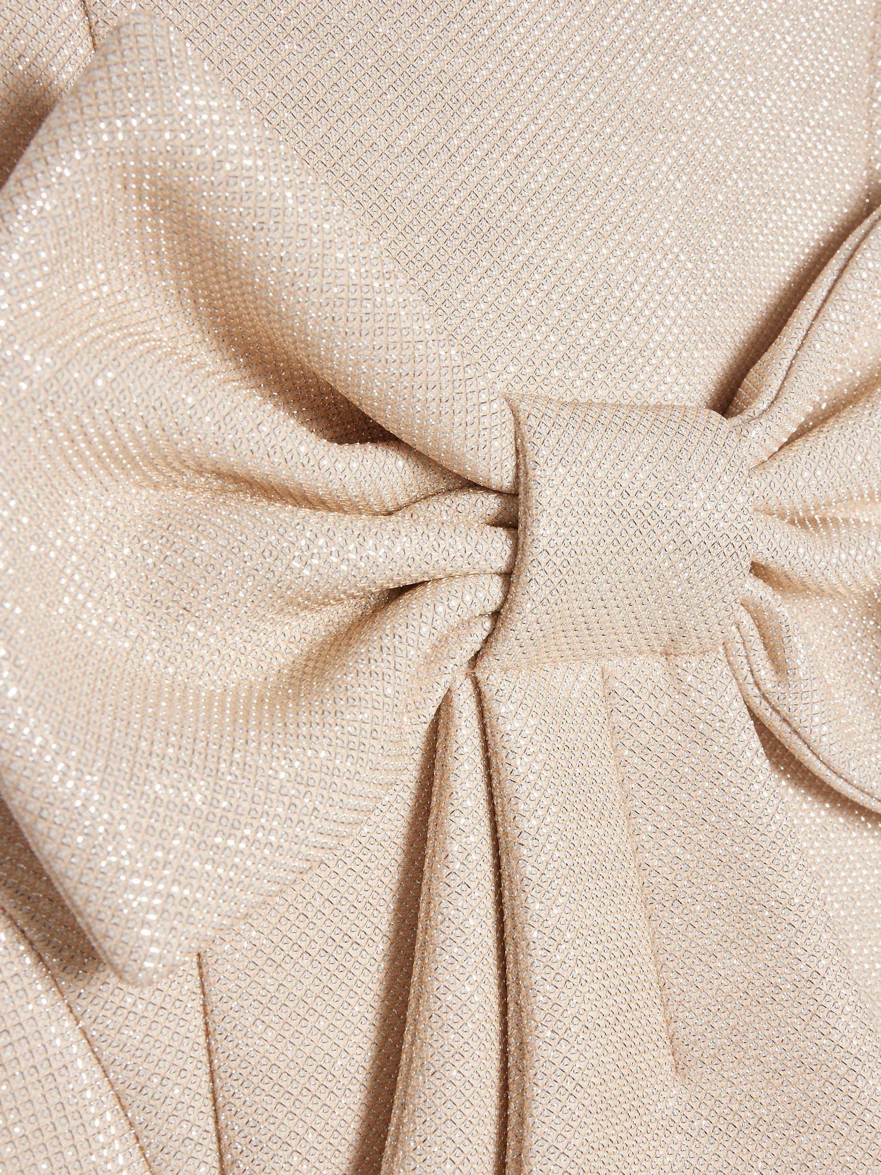 Dsiney Kidz - River Island Brown Glitter Bow Scuba Dress image 3