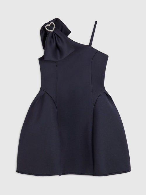 Dsiney Kidz - River Island Blue Asymmetric Scuba Dress image 1