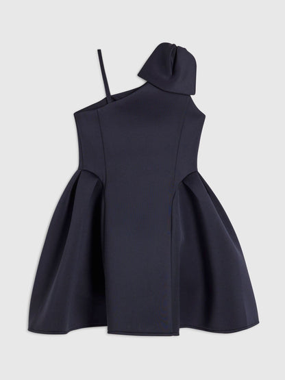 Dsiney Kidz - River Island Blue Asymmetric Scuba Dress image 2