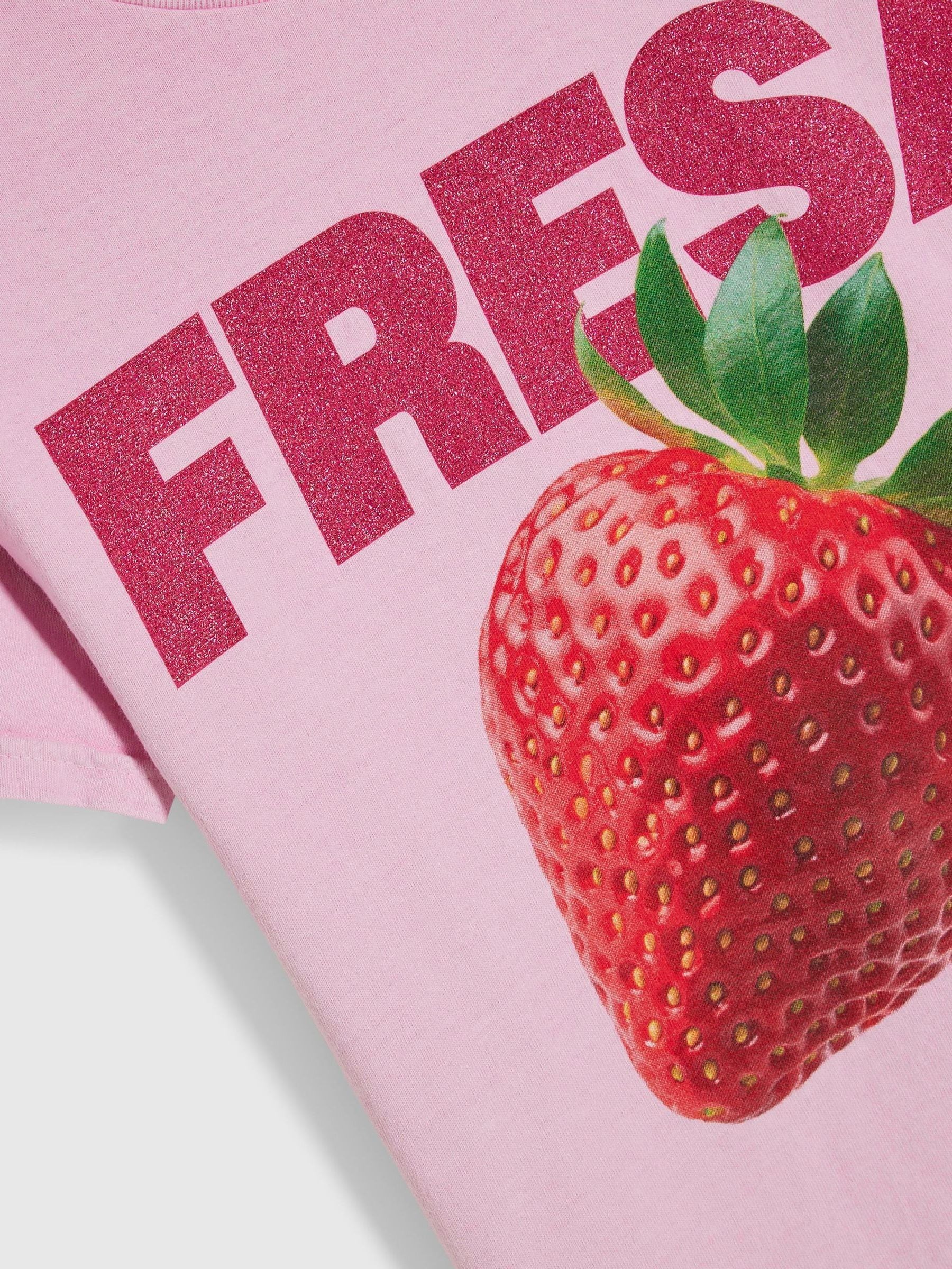 Dsiney Kidz - River Island Pink Fresha Strawberry T-Shirt image 4