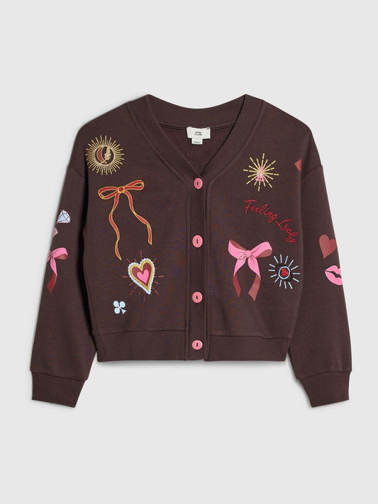 Dsiney Kidz - River Island Brown Icon Cardigan image 1