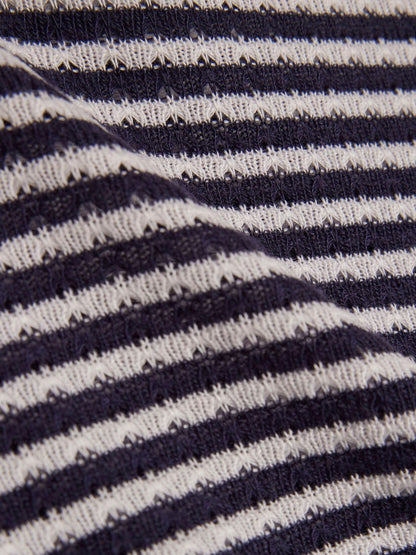 Dsiney Kidz - River Island Blue Stripe Textured Tie Top & Short Set image 5