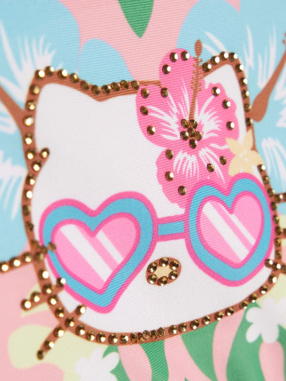 Dsiney Kidz - River Island Pink Hello Kitty Cutout Swimsuit image 4
