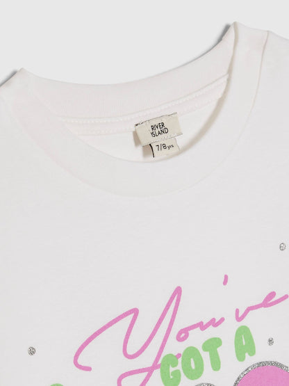 Dsiney Kidz - River Island Pink You Got a Bestie T-Shirt image 3