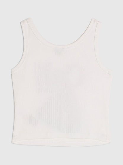 Dsiney Kidz - River Island White Glitter Strawberry Tank Top image 2