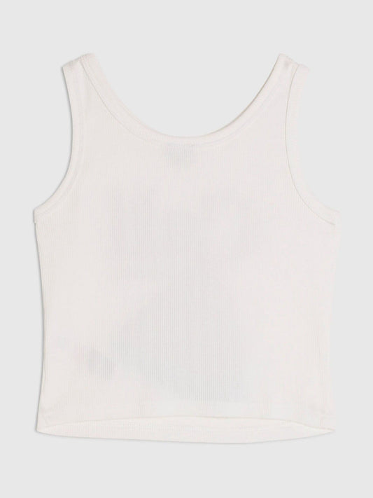 Dsiney Kidz - River Island White Glitter Strawberry Tank Top image 2