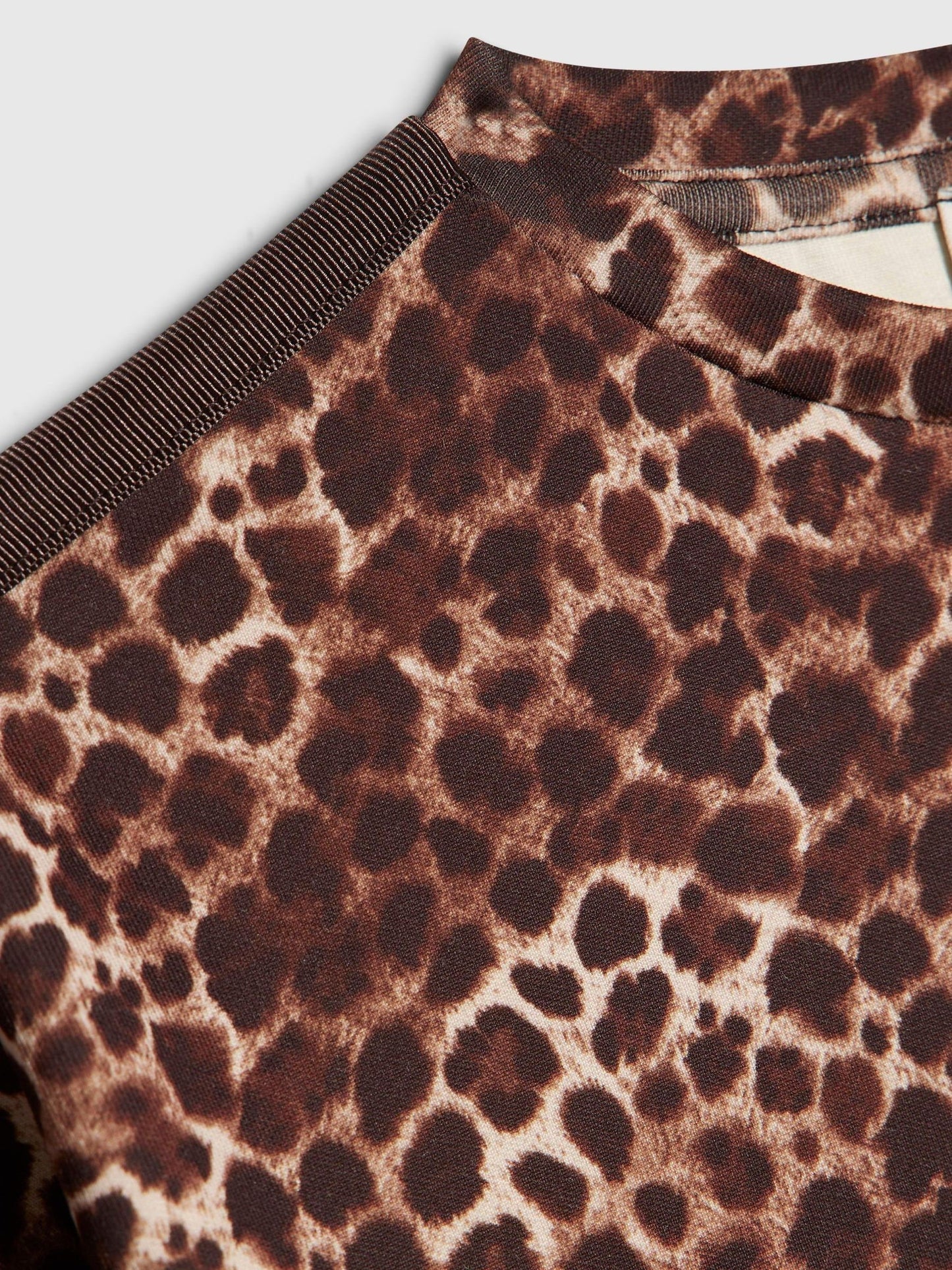 Dsiney Kidz - River Island Brown Premium Leopard Print Boxy Fit T-Shirt image 3