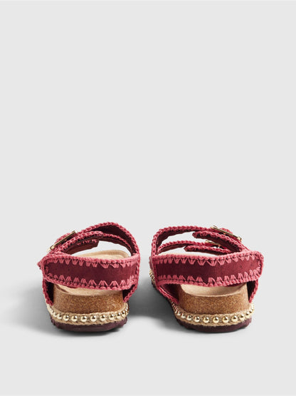 River Island Red Whipstitch Footbed Sandals image 3