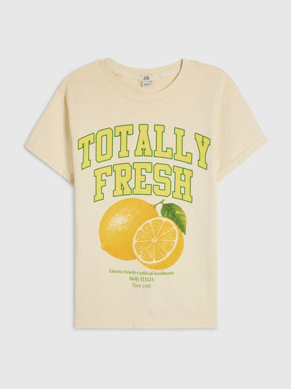 Dsiney Kidz - River Island Yellow Totally Fresh Lemon T-Shirt image 1