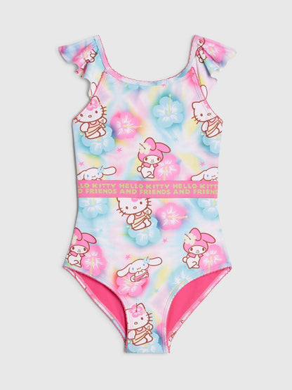 Dsiney Kidz - River Island Blue Hello Kitty Tie Dye Swimsuit image 1