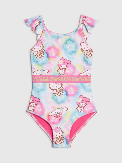 Dsiney Kidz - River Island Blue Hello Kitty Tie Dye Swimsuit image 1