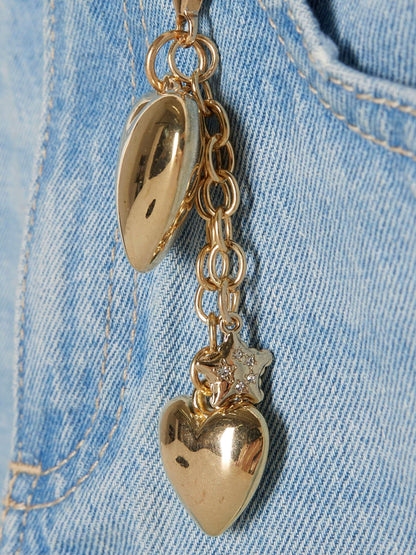 Dsiney Kidz - River Island Blue Wide Fit Jeans With Key Charm image 3