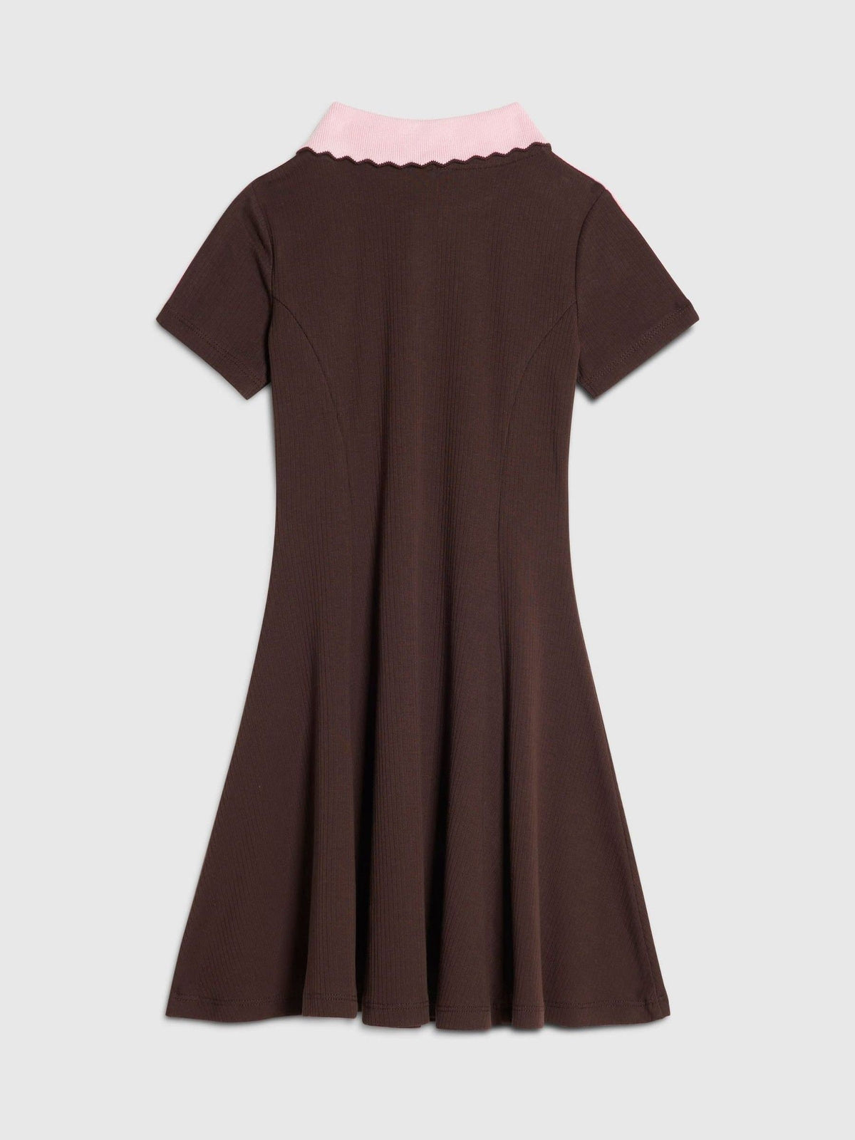 Dsiney Kidz - River Island Brown Polo Collar Jersey Dress image 2