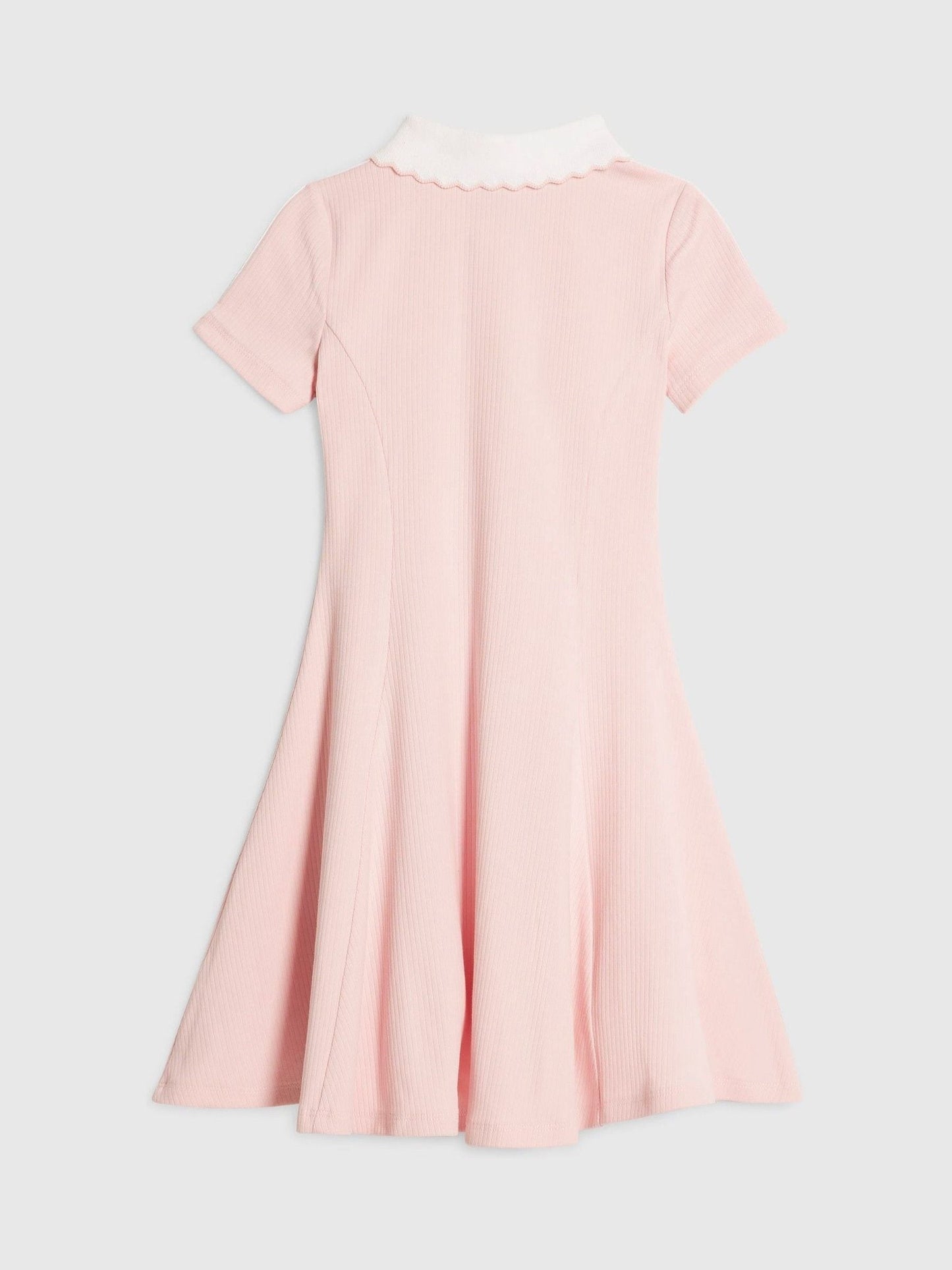 Dsiney Kidz - River Island Pink Polo Collar Jersey Dress image 2